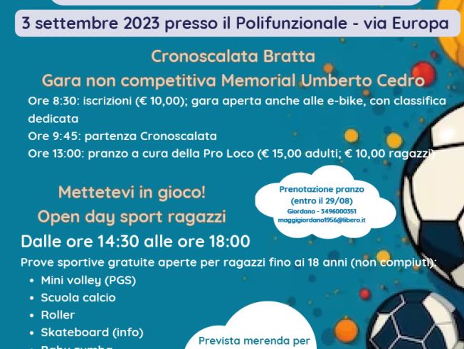 Locandina Giornata dello Sport